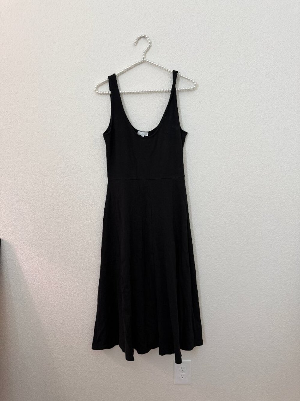 Leith cotton dress black Size M